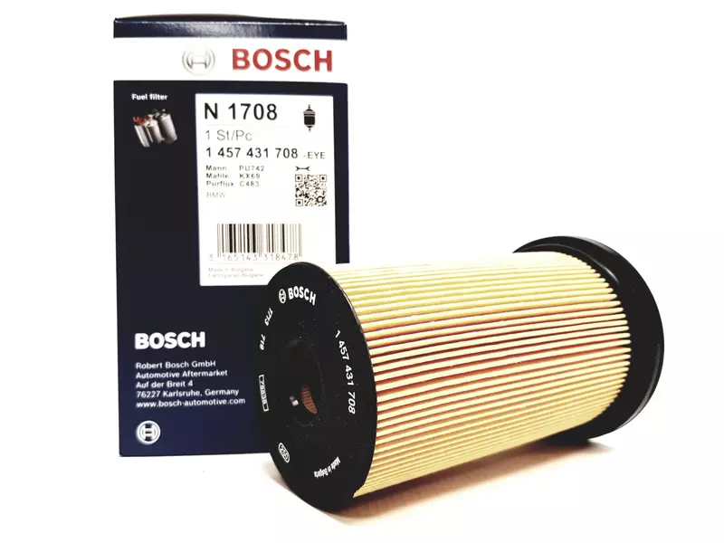 1 457 431 708 - Filtr Paliwa Bosch Bmw E46 1.8 2.0 D • Motostacja.pl